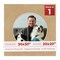Beige Suede Mat Board for 30x30 Frames - Circle Opening for 20x20 Photos